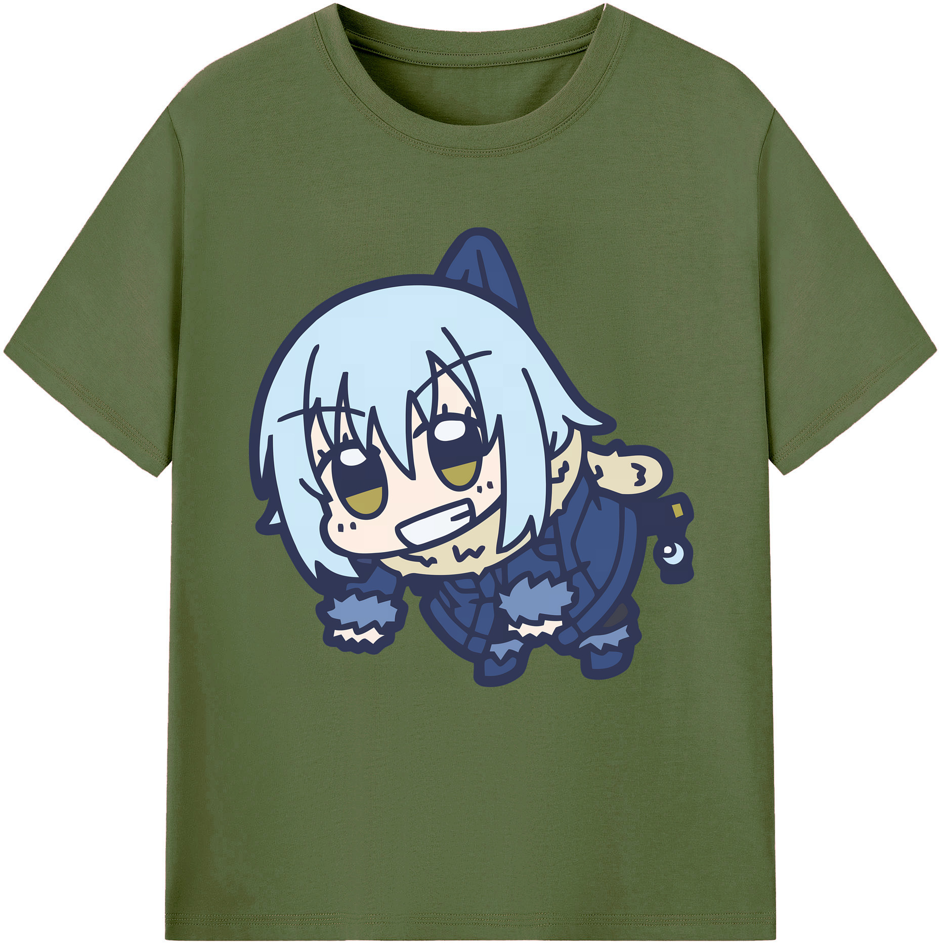 （画像用） 転スラ Regarding Reincarnated to Slime 綿100％半袖Tシャツ（フロントプリント）